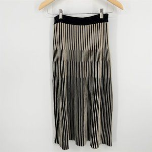 Cinnamon Knit Piping Midi Skirt - Size XS